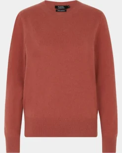 Pull 100% Cachemire Zabri col rond bois de rose-Galeries Lafayette