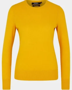 Femme Galeries Lafayette Pulls^Pull 100% Cachemire Zabri col rond jaune