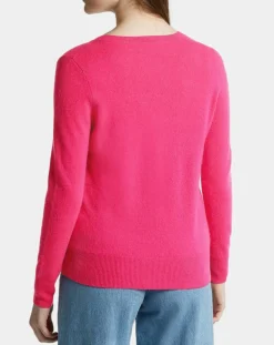 Femme Galeries Lafayette Pulls^Pull 100% Cachemire Zocon col V rose