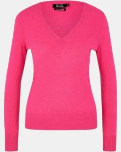 Femme Galeries Lafayette Pulls^Pull 100% Cachemire Zocon col V rose