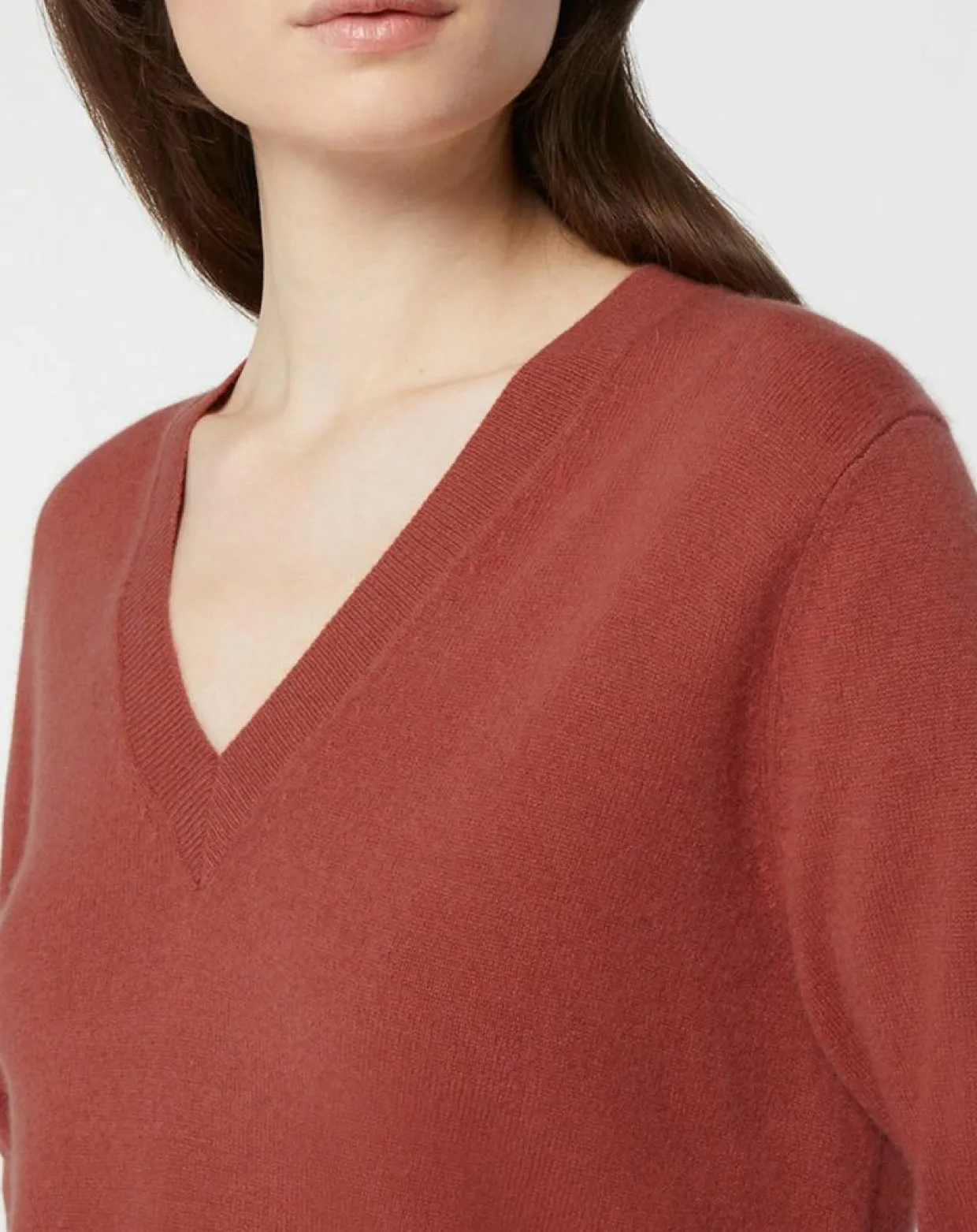 Femme Galeries Lafayette Pulls^Pull 100% Cachemire Zocon col V bois de rose