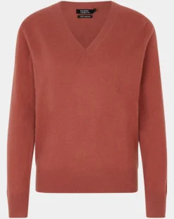 Femme Galeries Lafayette Pulls^Pull 100% Cachemire Zocon col V bois de rose