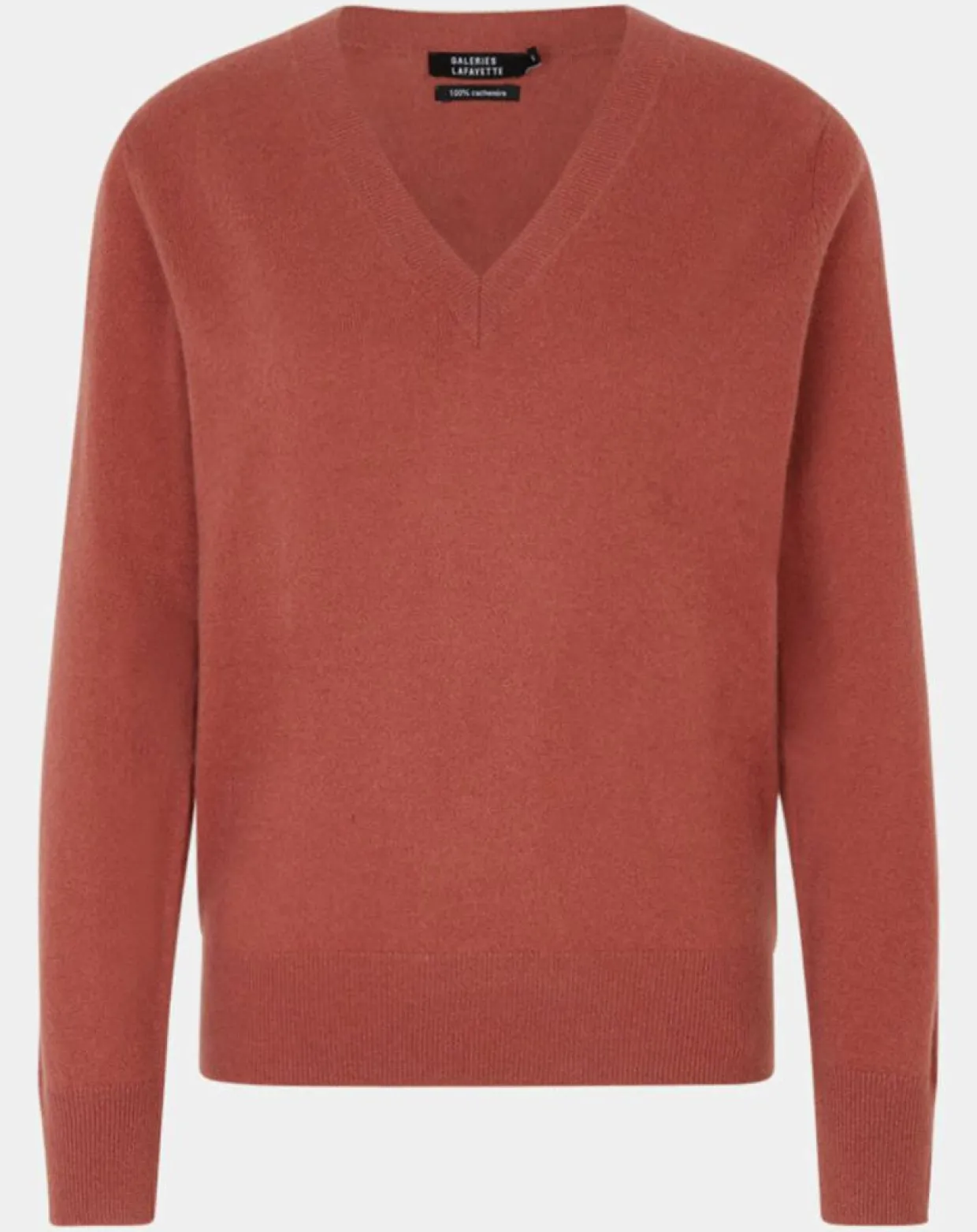 Femme Galeries Lafayette Pulls^Pull 100% Cachemire Zocon col V bois de rose