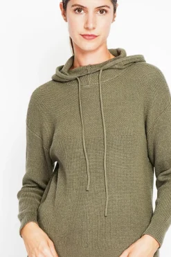 Femme Assuili Pulls^Pull à capuche kaki