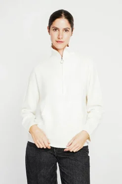 Pull à col montant naturel-Assuili Clearance