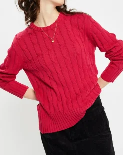 Femme Jodhpur Pulls^Pull 100% Coton bioologique Bong rose foncé
