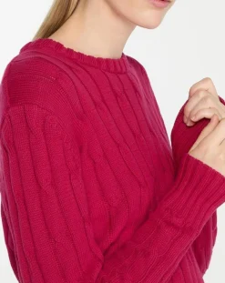 Femme Jodhpur Pulls^Pull 100% Coton bioologique Bong rose foncé