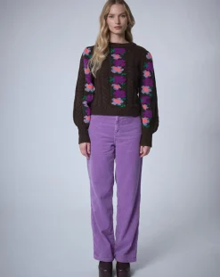 Femme Manoush Pulls^Pull 100% Laine Heidi chocolat