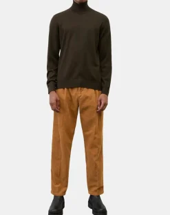 Homme Marc O'Polo Pulls^Pull 100% Laine marron foncé