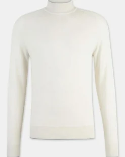 Homme Hackett London Pulls^Pull 100% Laine Mérinos écru