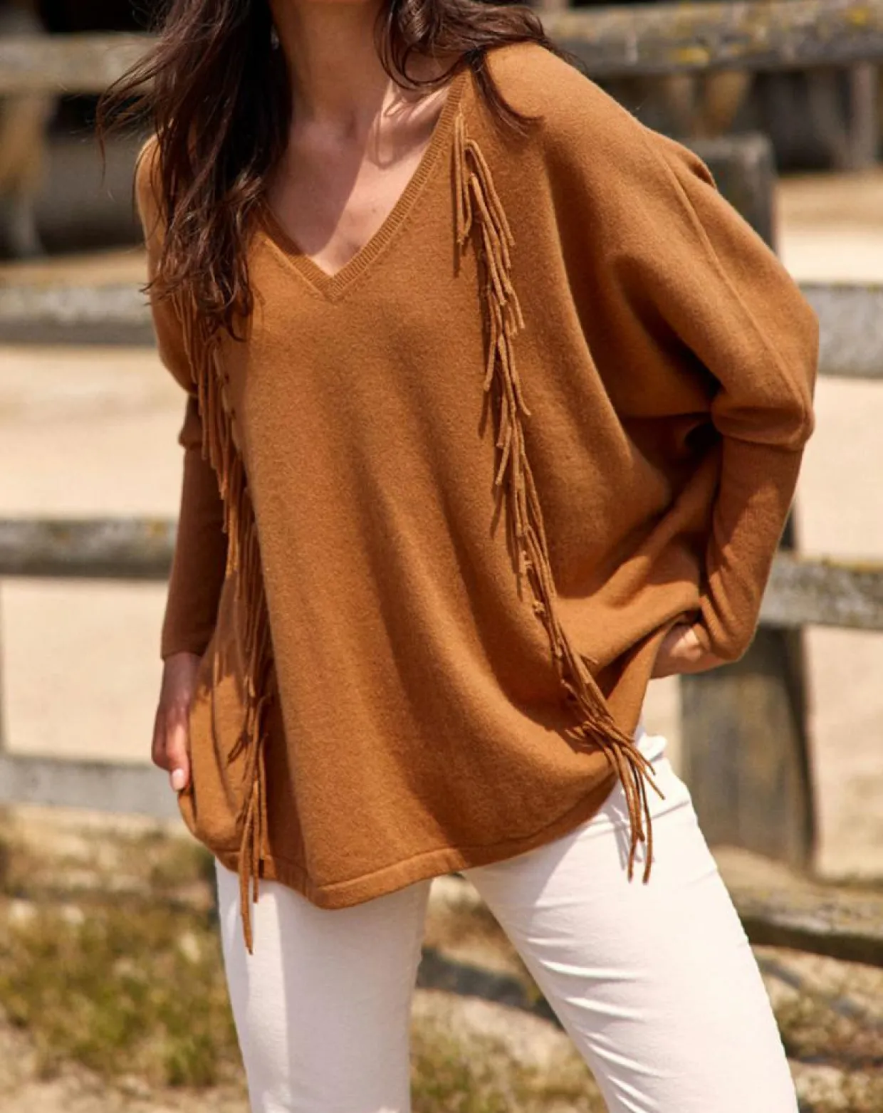 Pull 100% Laine Naomi cannelle-Lauren Vidal Online