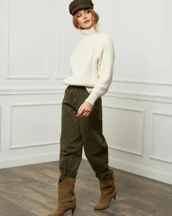 Pull 100% Laine Noa beige-Fleur de cachemire Sale