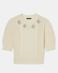 Femme Tara Jarmon Pulls^Pull 100% Laine Psyche écru