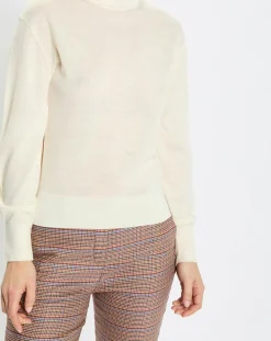 Pull 100% Laine vierge Col montant écru-Marc O'Polo Online