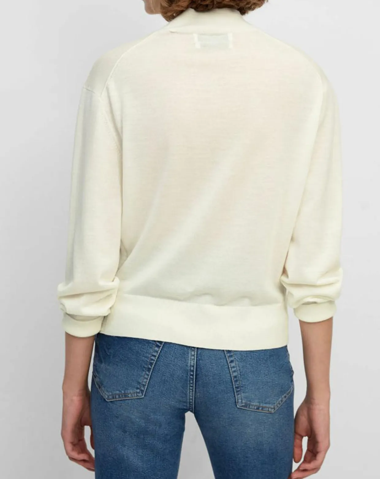 Pull 100% Laine vierge Col montant écru-Marc O'Polo Online