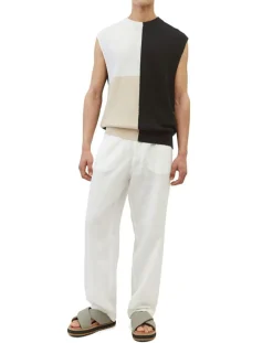 Pull 100% Lin Sans manches multicolore-Marc O'Polo Clearance