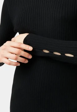 Pull, Abelle col montant ouvertures noir-Rodier Hot