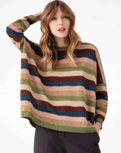 Pull Alesia rayures lurex-Indies Best