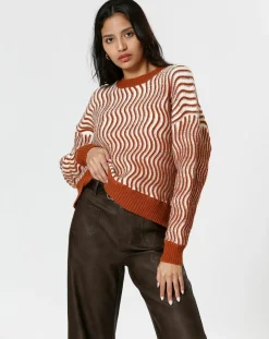 Femme The Korner Pulls^Pull Alicia marron/crème