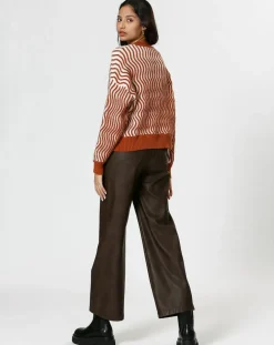 Femme The Korner Pulls^Pull Alicia marron/crème