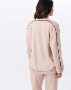 Femme Le Chat Pulls^Pull Alpaga beige rose