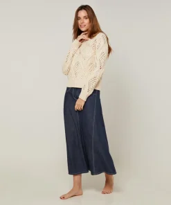 Femme Rodier Pulls^Pull Anastasia en Laine mélangé blanc ivoire
