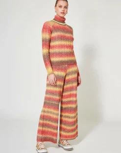 Femme Manoush Pulls^Pull Arc-en-ciel kaki