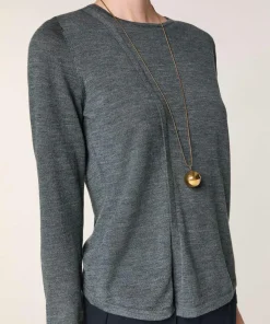Femme Rodier Pulls^Pull Asuncion 100% laine col rond gris plomb