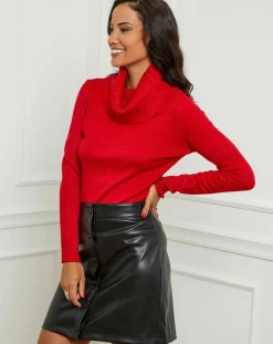 Pull Ava rouge-Soft Cashmere Sale