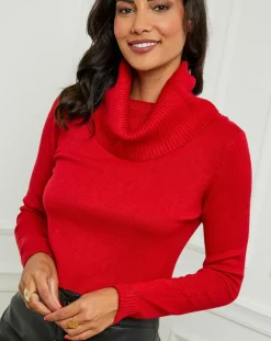 Pull Ava rouge-Soft Cashmere Sale