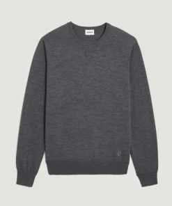 Homme Rodier Pulls^Pull Brice 100% laine col rond gris foncé