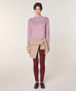 Femme Rodier Pulls^Pull Brunehilde 100% laine col montant côtelé rose bonbon
