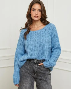 Femme L'Armoire de Suzette Pulls^Pull Camille bleu