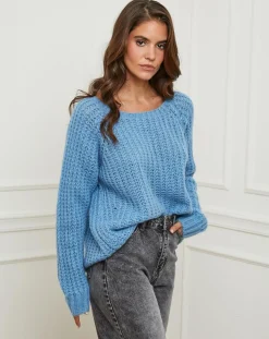 Femme L'Armoire de Suzette Pulls^Pull Camille bleu