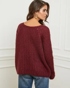 Femme L'Armoire de Suzette Pulls^Pull Camille bordeaux