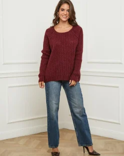 Femme L'Armoire de Suzette Pulls^Pull Camille bordeaux
