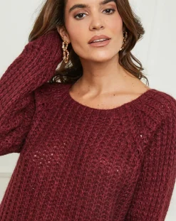 Femme L'Armoire de Suzette Pulls^Pull Camille bordeaux