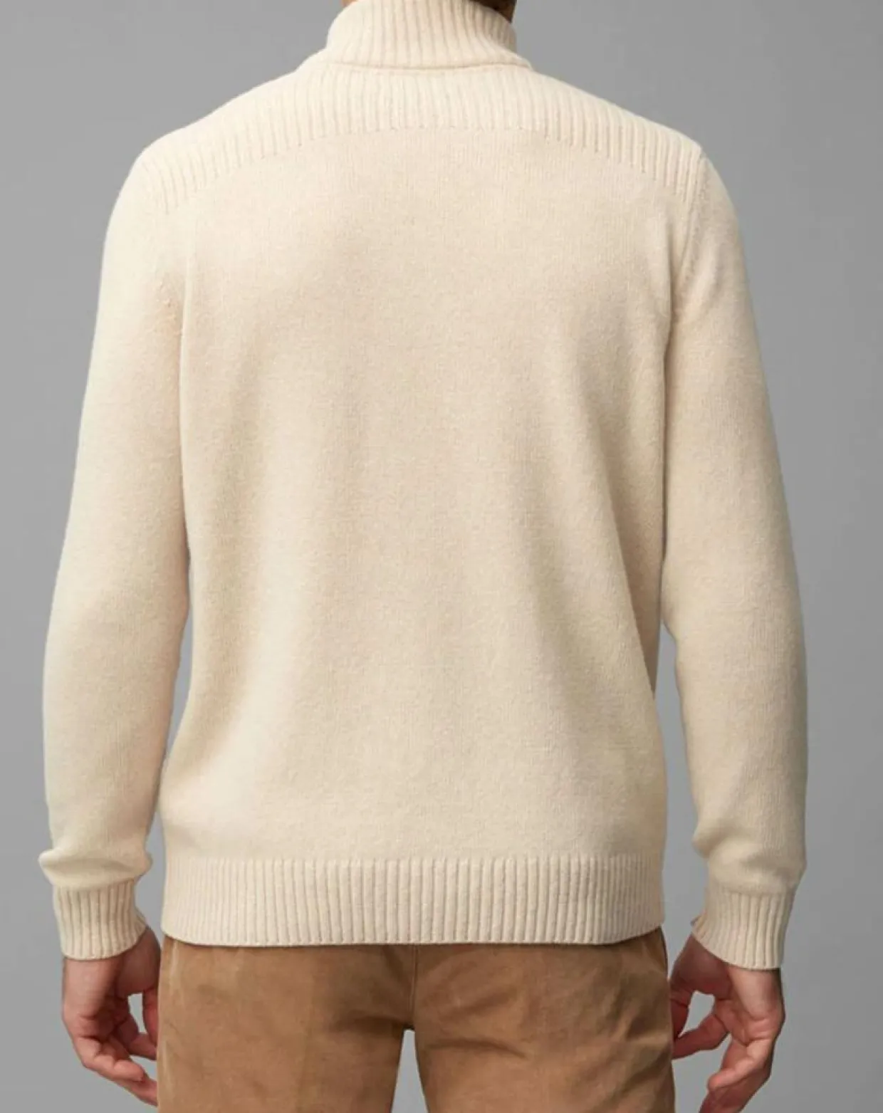 Homme Marc O'Polo Pulls^Pull Camionneur en Laine & Coton écru