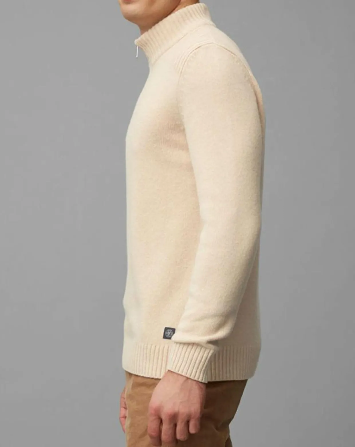 Homme Marc O'Polo Pulls^Pull Camionneur en Laine & Coton écru
