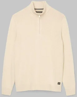 Homme Marc O'Polo Pulls^Pull Camionneur en Laine & Coton écru