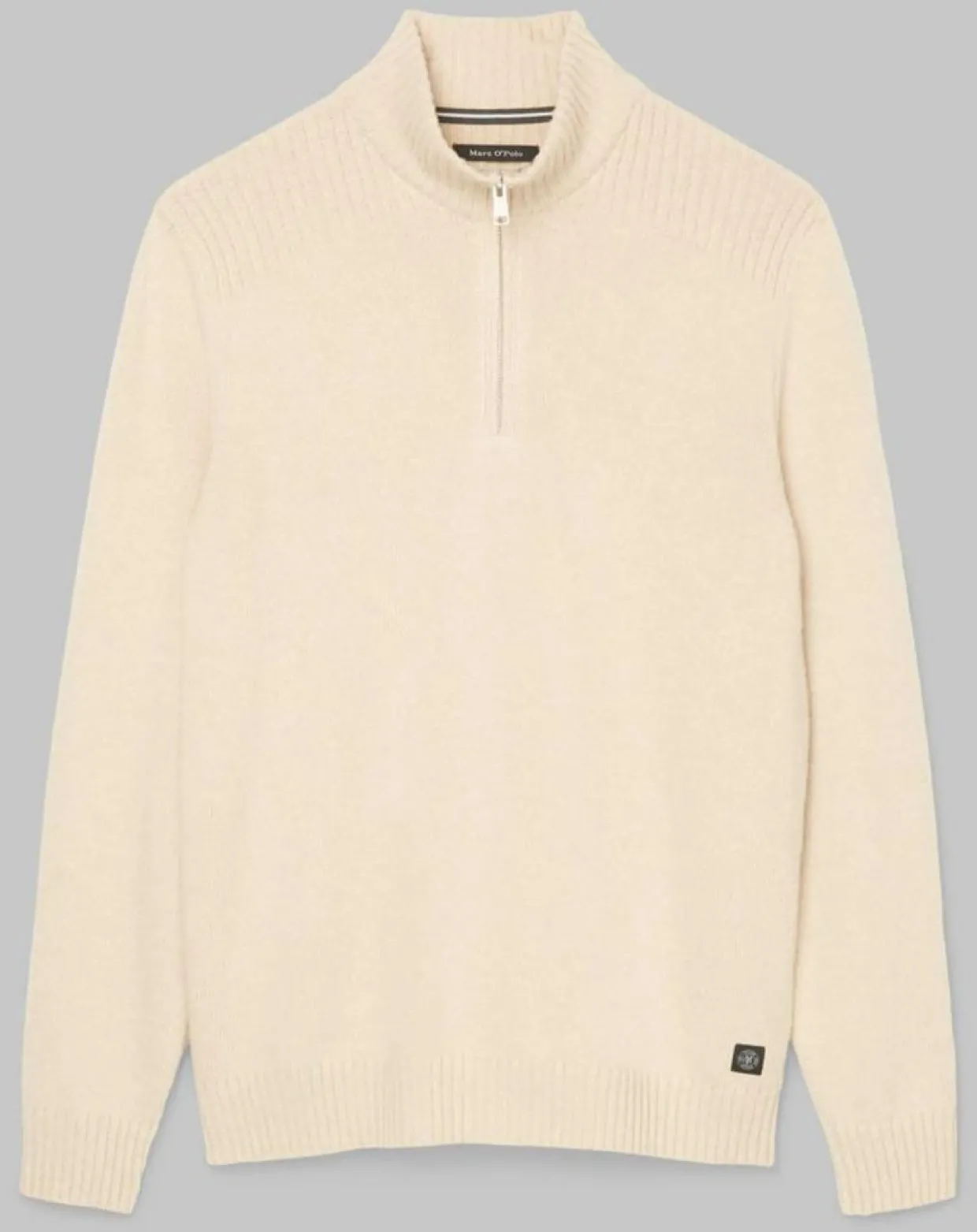 Homme Marc O'Polo Pulls^Pull Camionneur en Laine & Coton écru