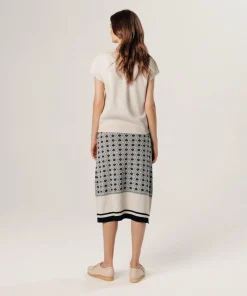 Pull Cerise manches courtes col monta blanc écru-Rodier Discount
