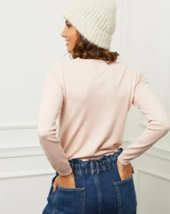 Pull Célia rose pâle-Soft Cashmere Discount