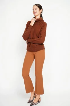 Femme Assuili Sweats^Pull col boule marron