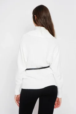 Femme Assuili Sweats^Pull col boule naturel