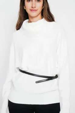 Femme Assuili Sweats^Pull col boule naturel