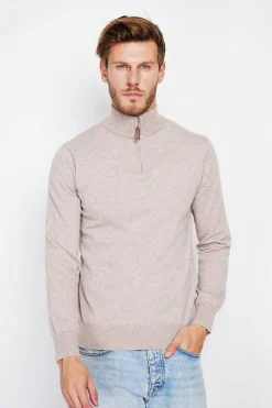 Homme C&Jo Pulls^Pull col camionneur desert