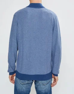 Homme Hackett London Pulls^Pull col montant Armur bleu moyen