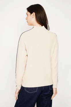 Femme C&Jo Sweats^Pull col montant crème