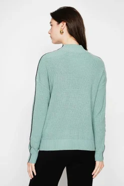 Femme C&Jo Sweats^Pull col montant jade
